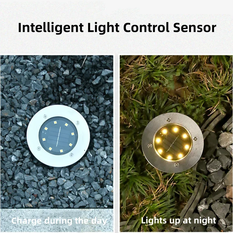 4Pcs LED Solar Garden Lights O - Halo Outdoor Lighting ulasan dan harga