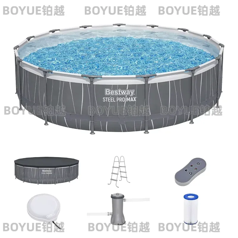 Round Steel Frame Above Ground - Outdoor Lighting Around Pool ulasan dan harga