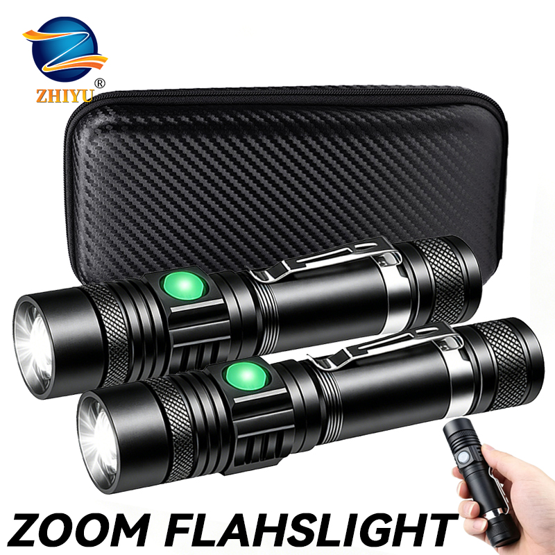 T6 LED Rechargeable Flashlight - Outdoor Lighting Junction Box ulasan dan harga