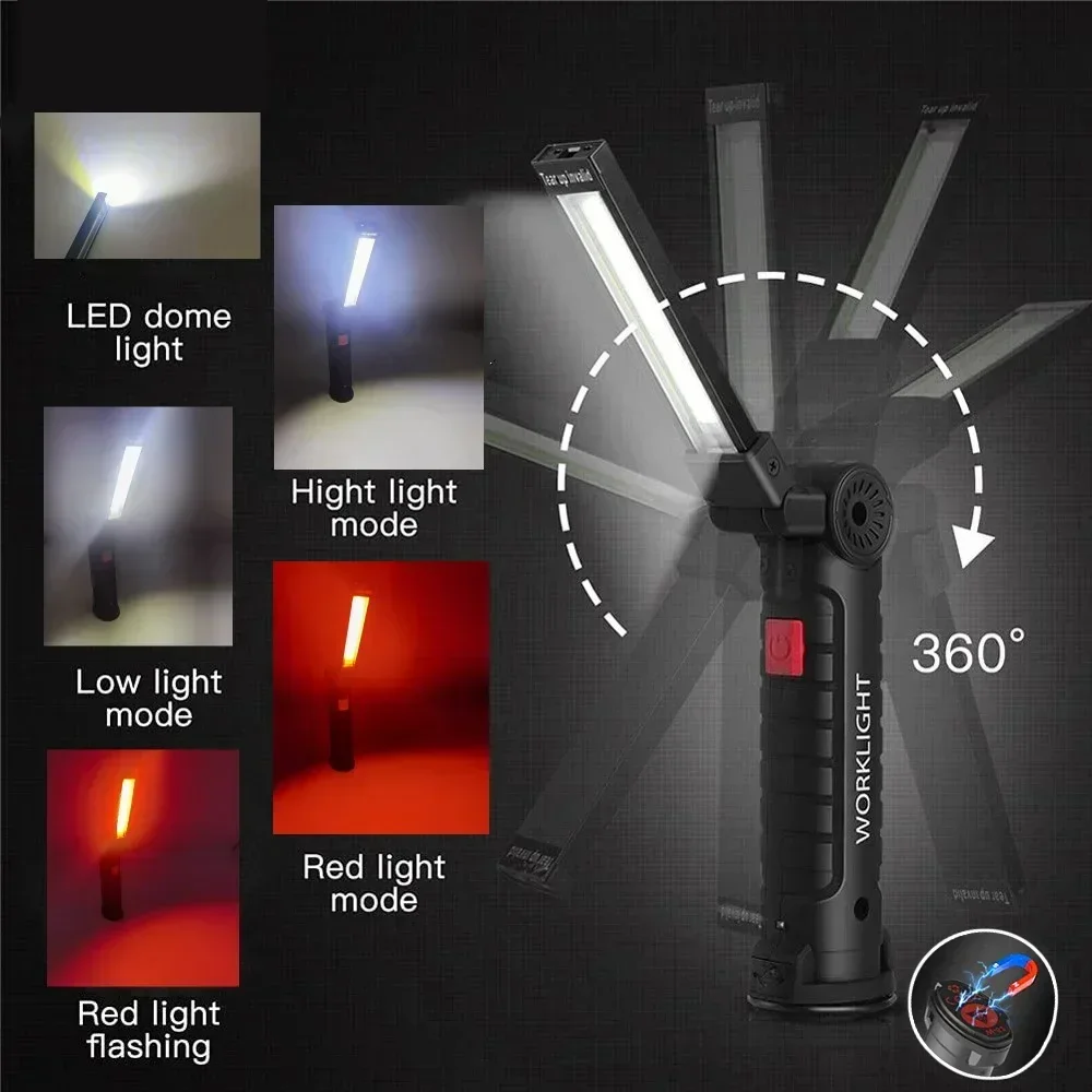 LED COB Flashlight USB Recharg - Outdoor Lighting Bollards ulasan dan harga
