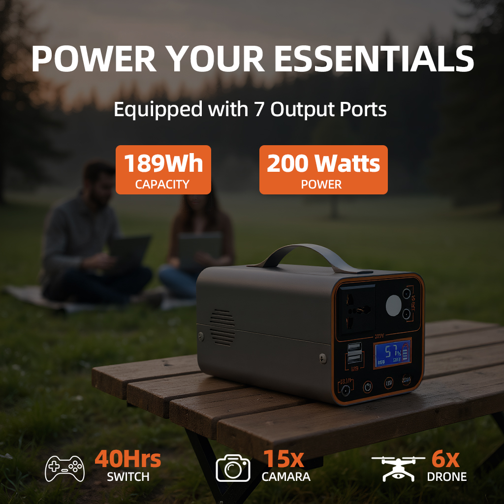 350W Portable Power Station 22 - Outdoor Lighting No Outlet ulasan dan harga