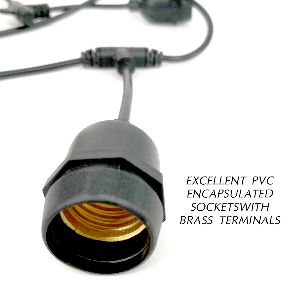 10/20/30m E27 Commercial Grade - Outdoor Lighting Cable ulasan dan harga