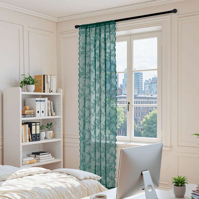 Lace Curtain with Wave-Shaped  - Outdoor Lighting Under Roof ulasan dan harga