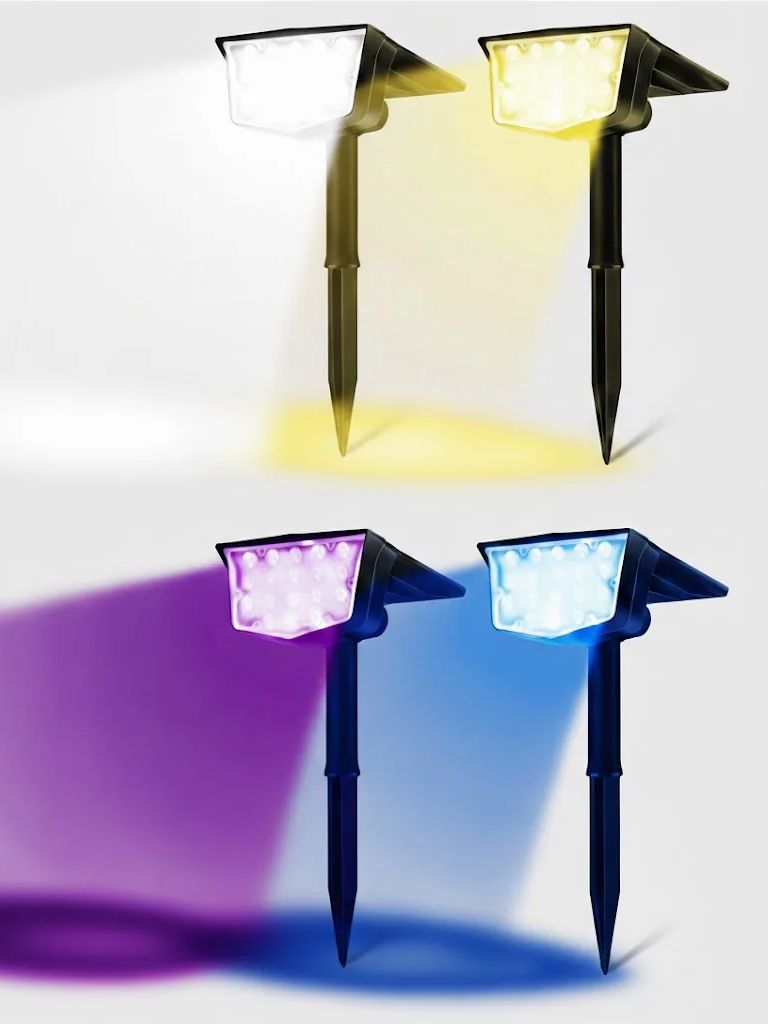 2Pcs Solar Outdoor Spot Lights - Outdoor Lighting Switch ulasan dan harga