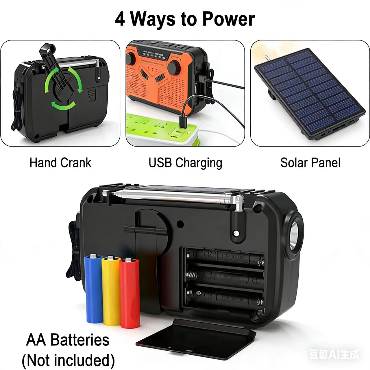 AM/FM Portable Solar Radio wit - Fire Torch Solar ulasan dan harga