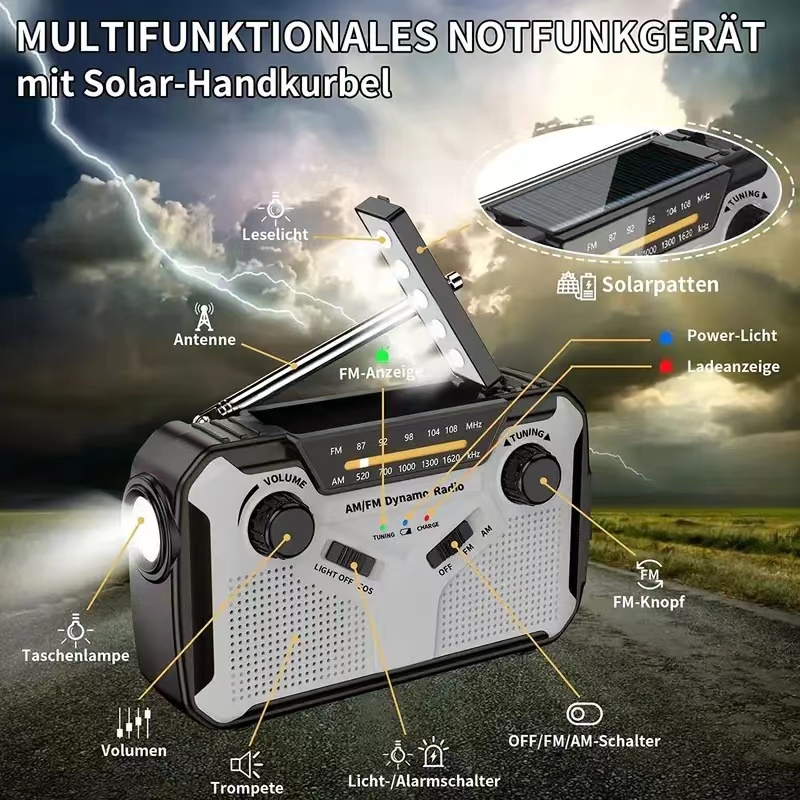 AM/FM Portable Solar Radio wit - Fire Torch Solar ulasan dan harga