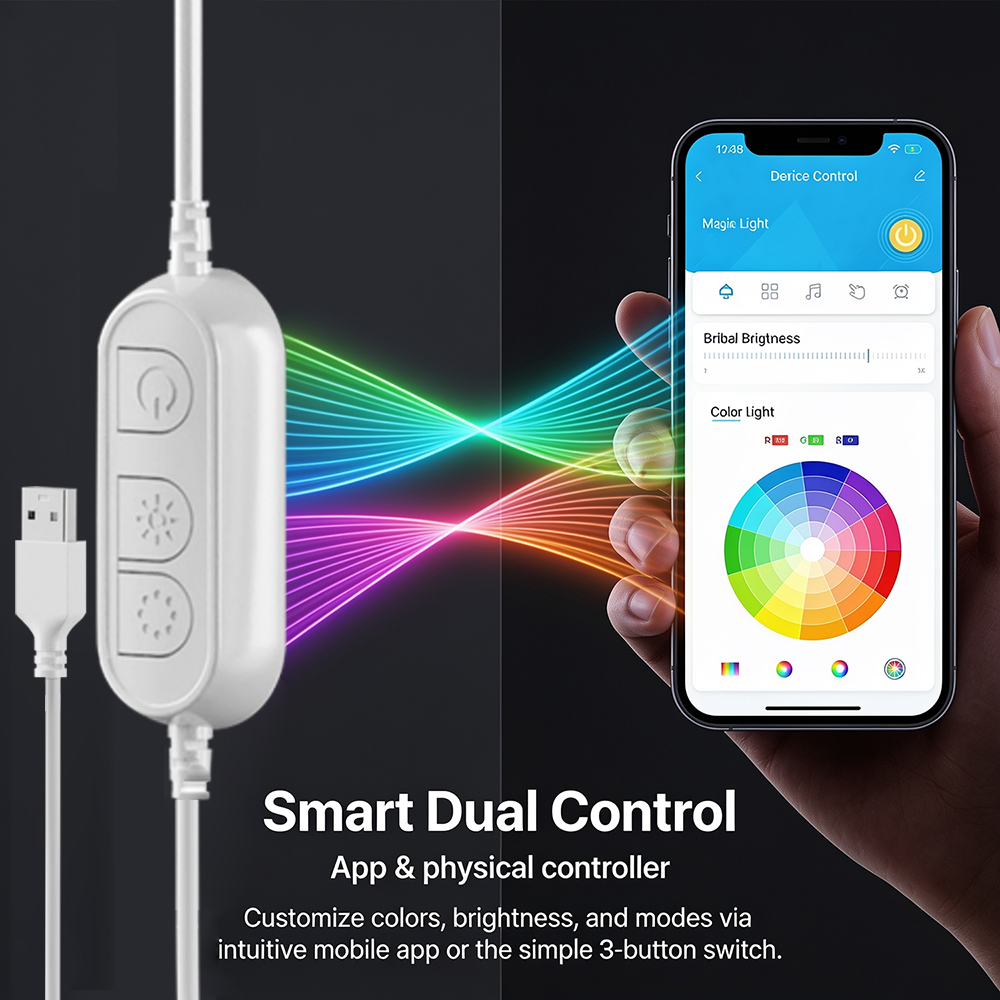 5M RGB Color Changing Neon Lig - Outdoor Lighting Switch ulasan dan harga